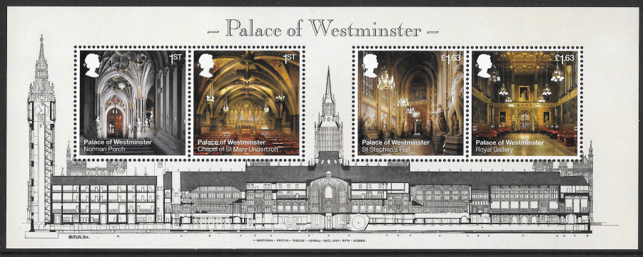 (image for) MS4410 2020 Palace of Westminster Non-Barcoded Miniature Sheet